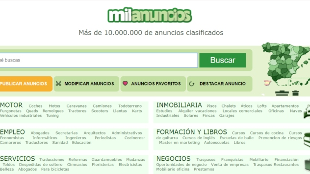 西班牙二手交易网站Milanuncios官网介绍